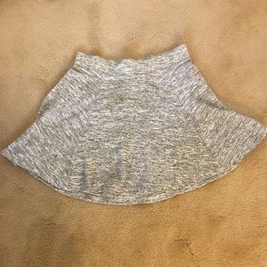 H&M Gray Textured Skater Skirt